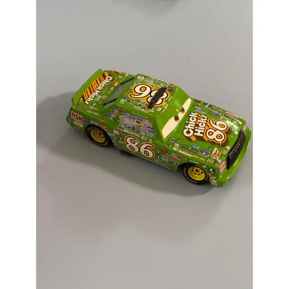 Disney Cars Chick Hicks Team Chef Car 86 Metal 1/55 Headset Green Chew